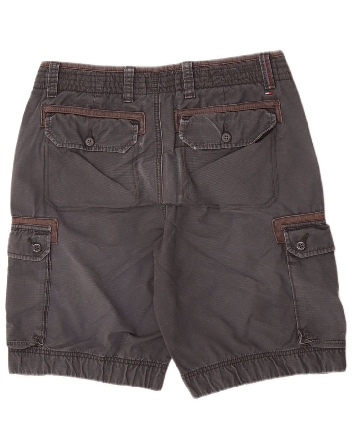 Pantaloncini cargo da uomo Tommy Hilfiger medi W31 in cotone grigio