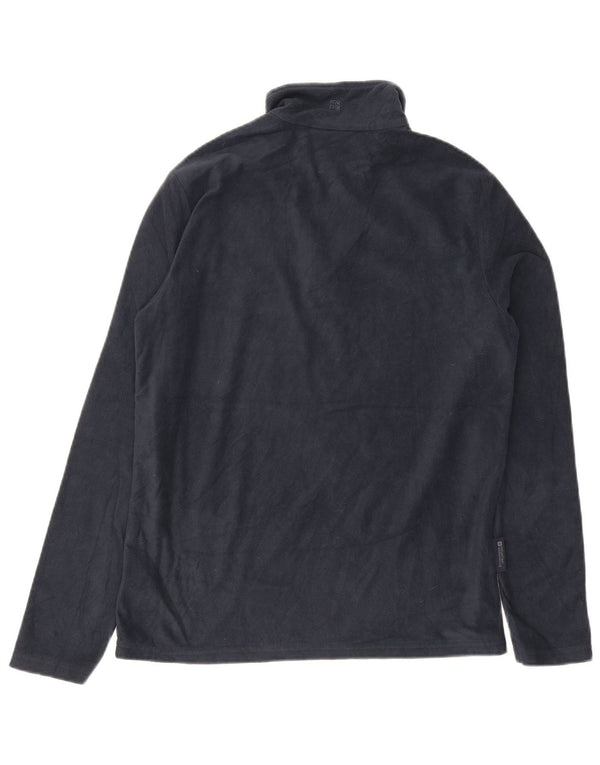 Maglione in pile da uomo con collo e zip Mountain Warehouse XS poliestere blu navy