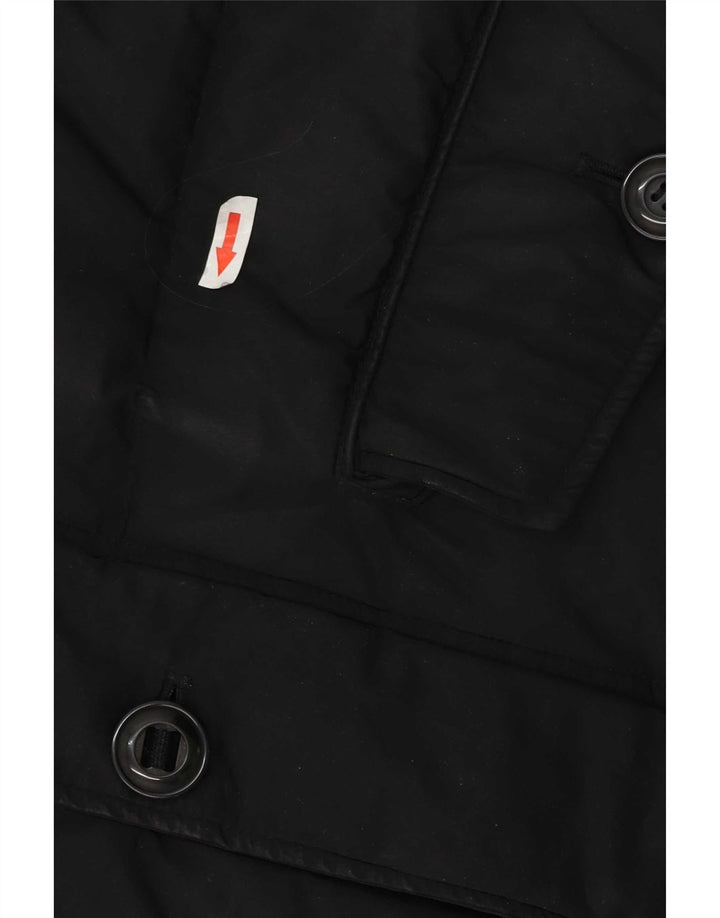 Cappotto imbottito con cappuccio da uomo Marks & Spencer UK 40 grande poliestere nero