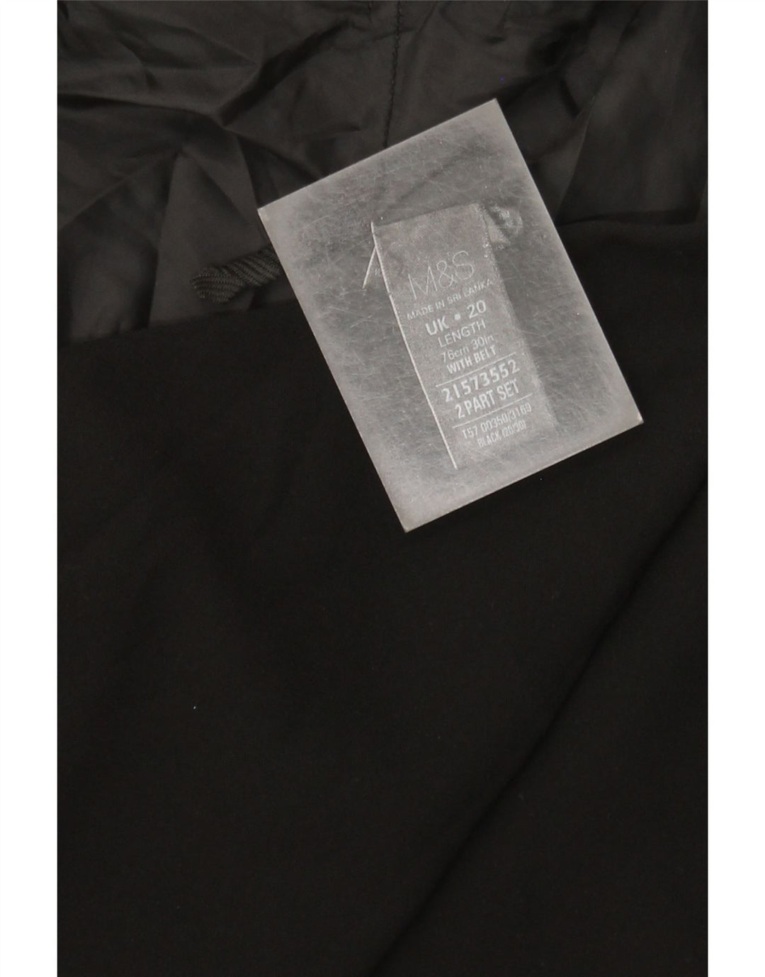 Gonna a trapezio da donna Marks & Spencer UK 20 2XL W40 Poliestere nero