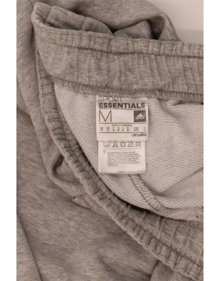 Pantaloni da tuta Adidas Climalite da uomo in cotone grigio medio