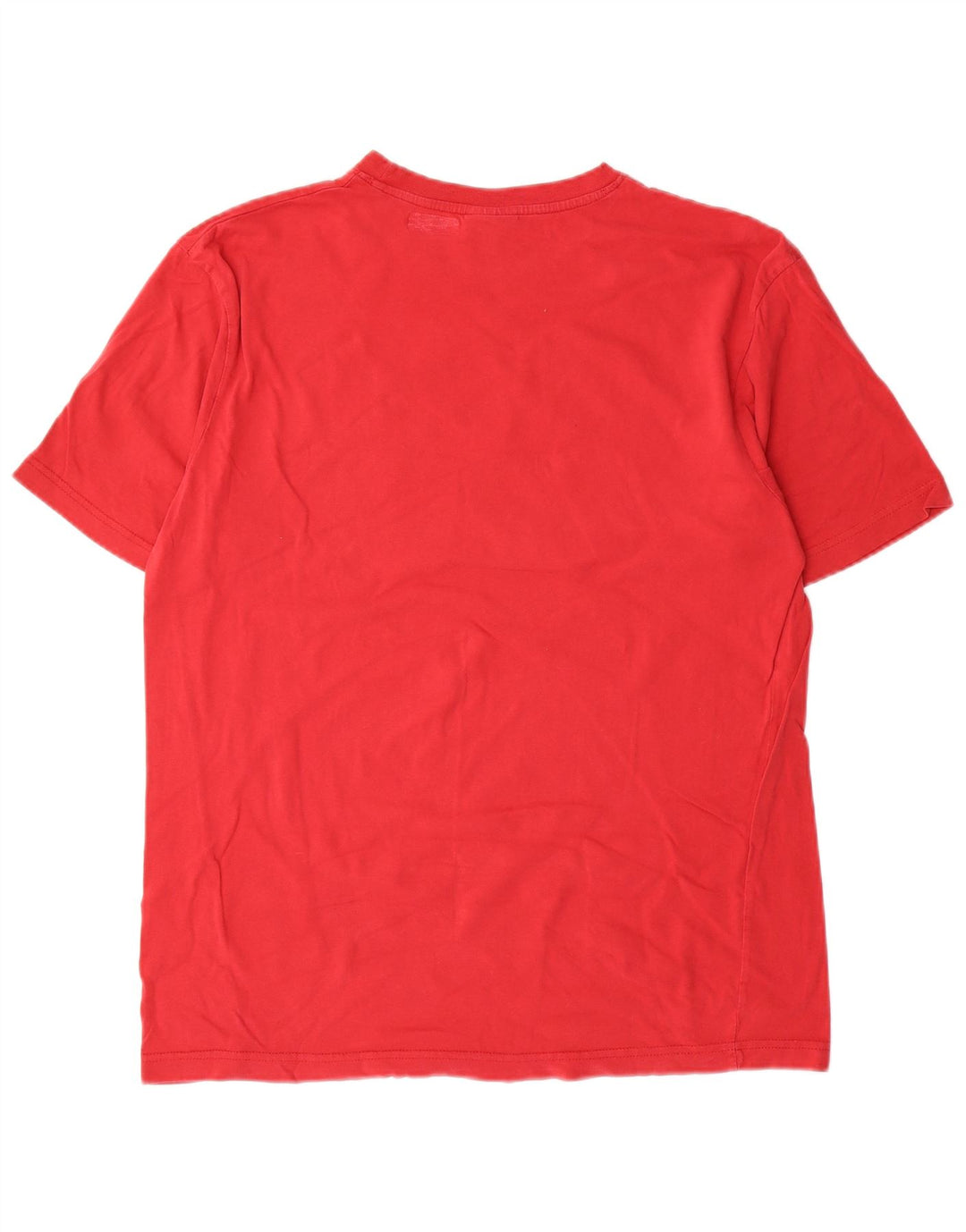 T-shirt grafica da uomo Zio Sam Top in cotone rosso medio