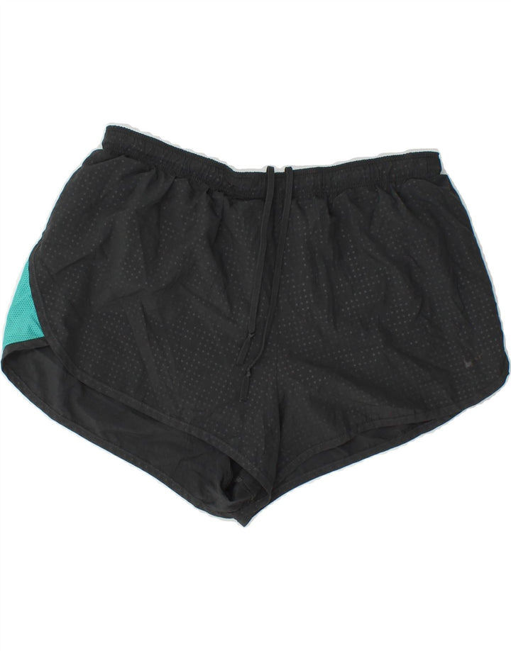 NIKE Womens Dri Fit Sport Shorts UK 12 Medium  Black Polka Dot Vintage Nike and Second-Hand Nike from Messina Hembry 