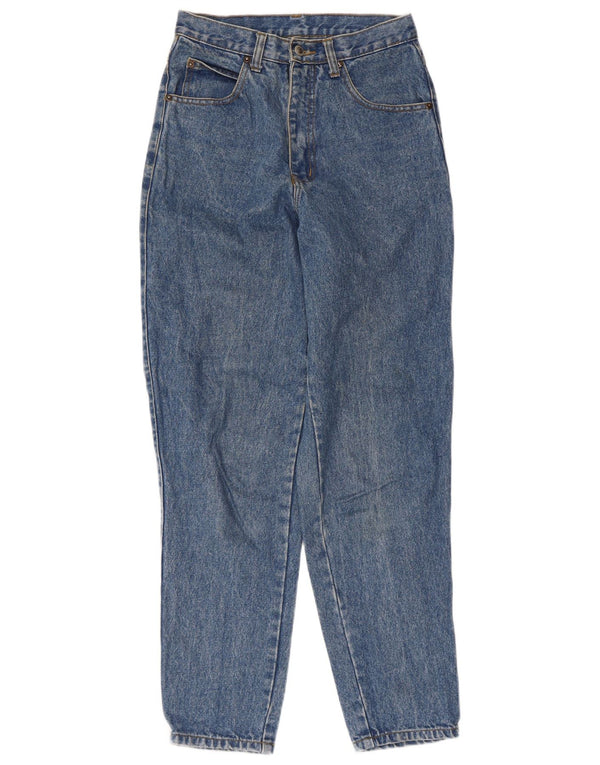 Jeans affusolati a vita alta vintage da donna W26 L28 Blu