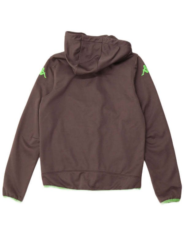 Giacca da ginnastica con cappuccio da uomo KAPPA Borussia Mönchengladbach piccola grigia