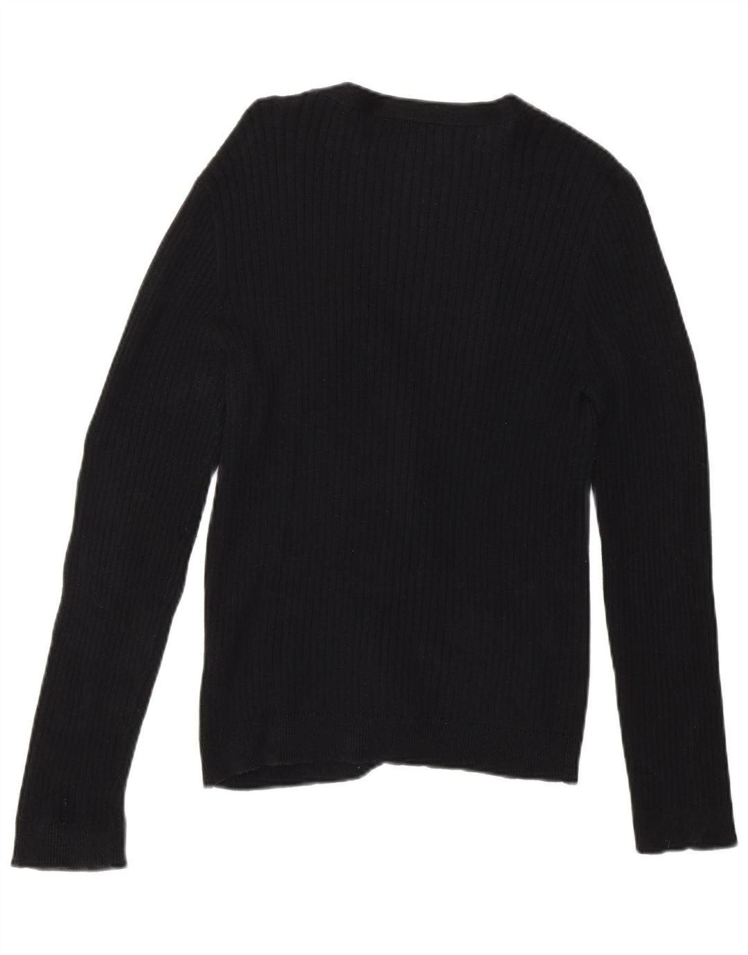 Maglione cardigan Petite da donna Chaps UK 14 Cotone nero medio