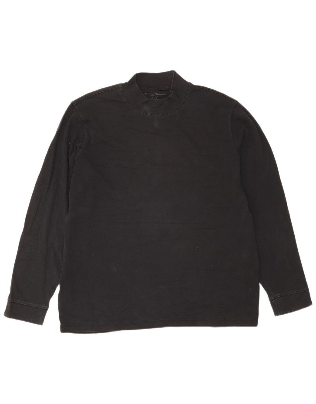 Eddie Bauer Maglia da uomo a maniche lunghe grande in cotone nero