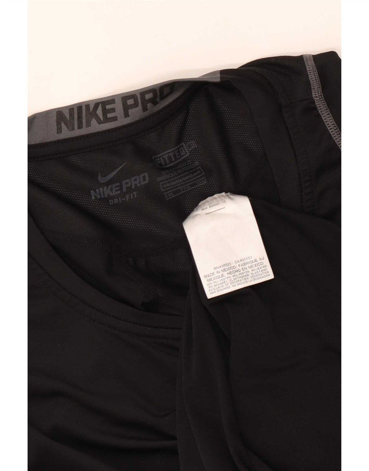 T-shirt Nike Dri Fit da uomo 2XL nera in poliestere
