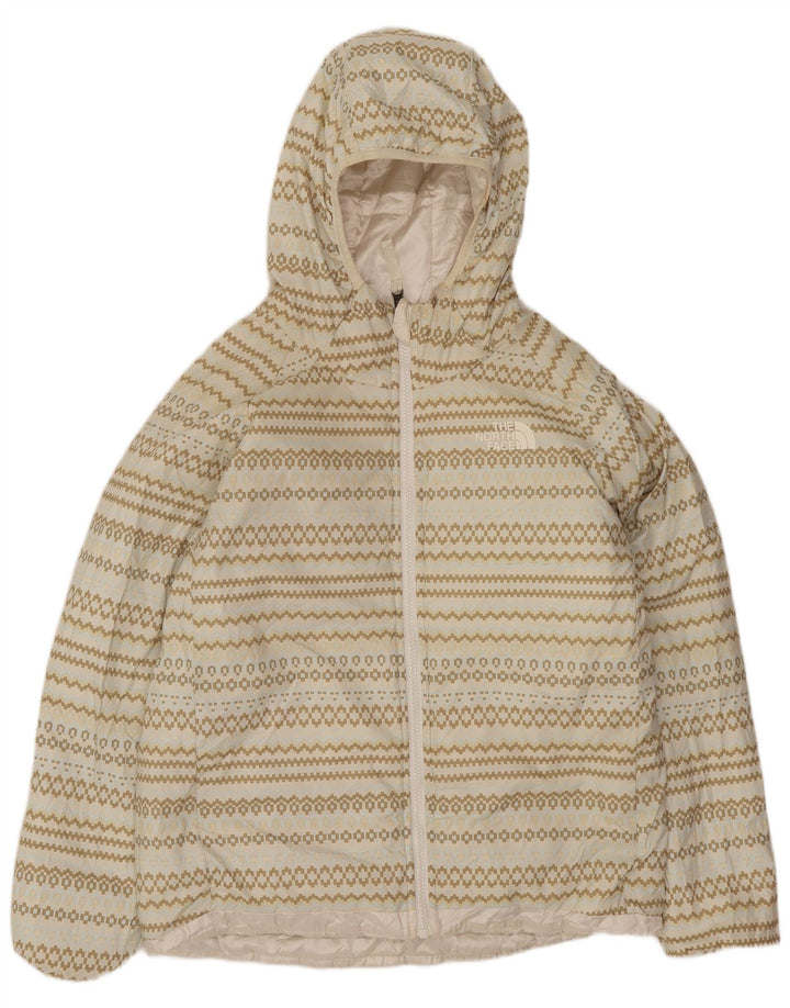The North Face Girls Padded Jacket 11-12 Years Large Off White Polyester