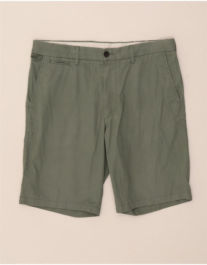 Pantaloncini chino da uomo Marks & Spencer W34 grandi in cotone verde