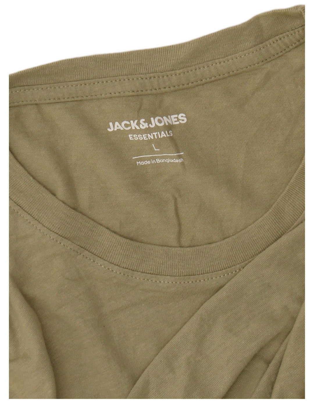 JACK & JONES T-shirt grafica da uomo grande color kaki