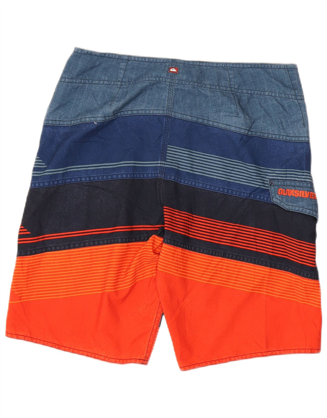 QUIKSILVER Pantaloncini da bagno grafici da uomo a righe medie multicolori