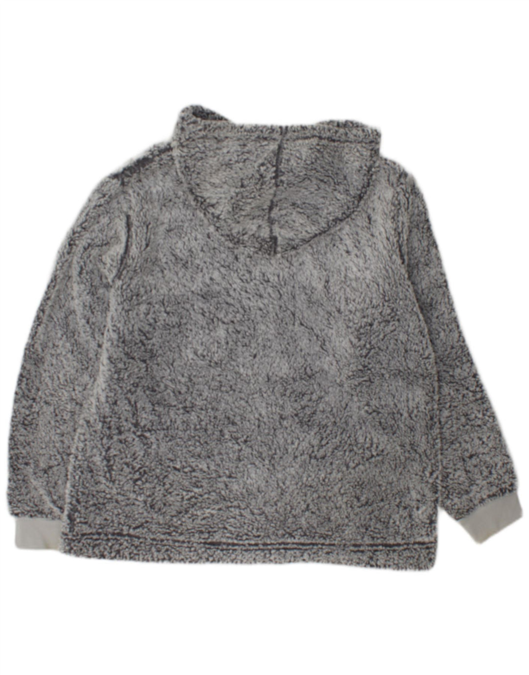 Maglione in pile con cappuccio da donna John Lewis UK 14 Poliestere grigio medio