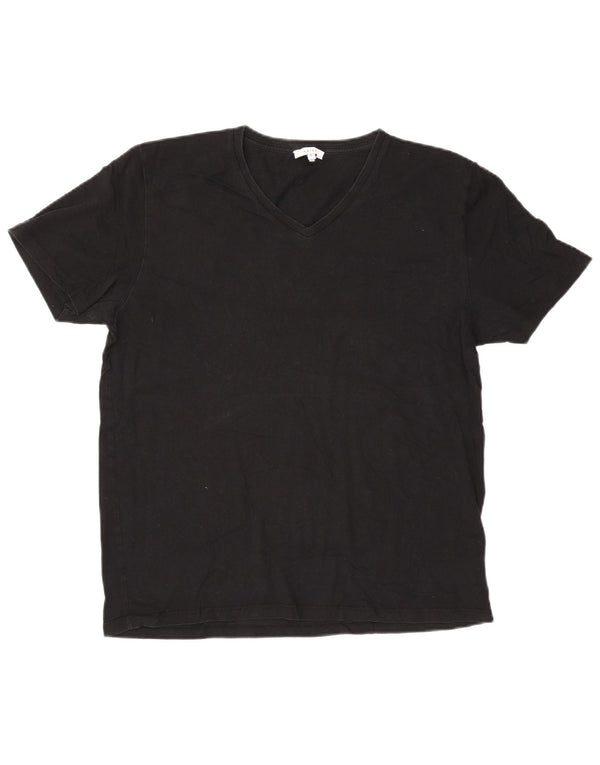 T-shirt da uomo Reiss Top XL in cotone nero
