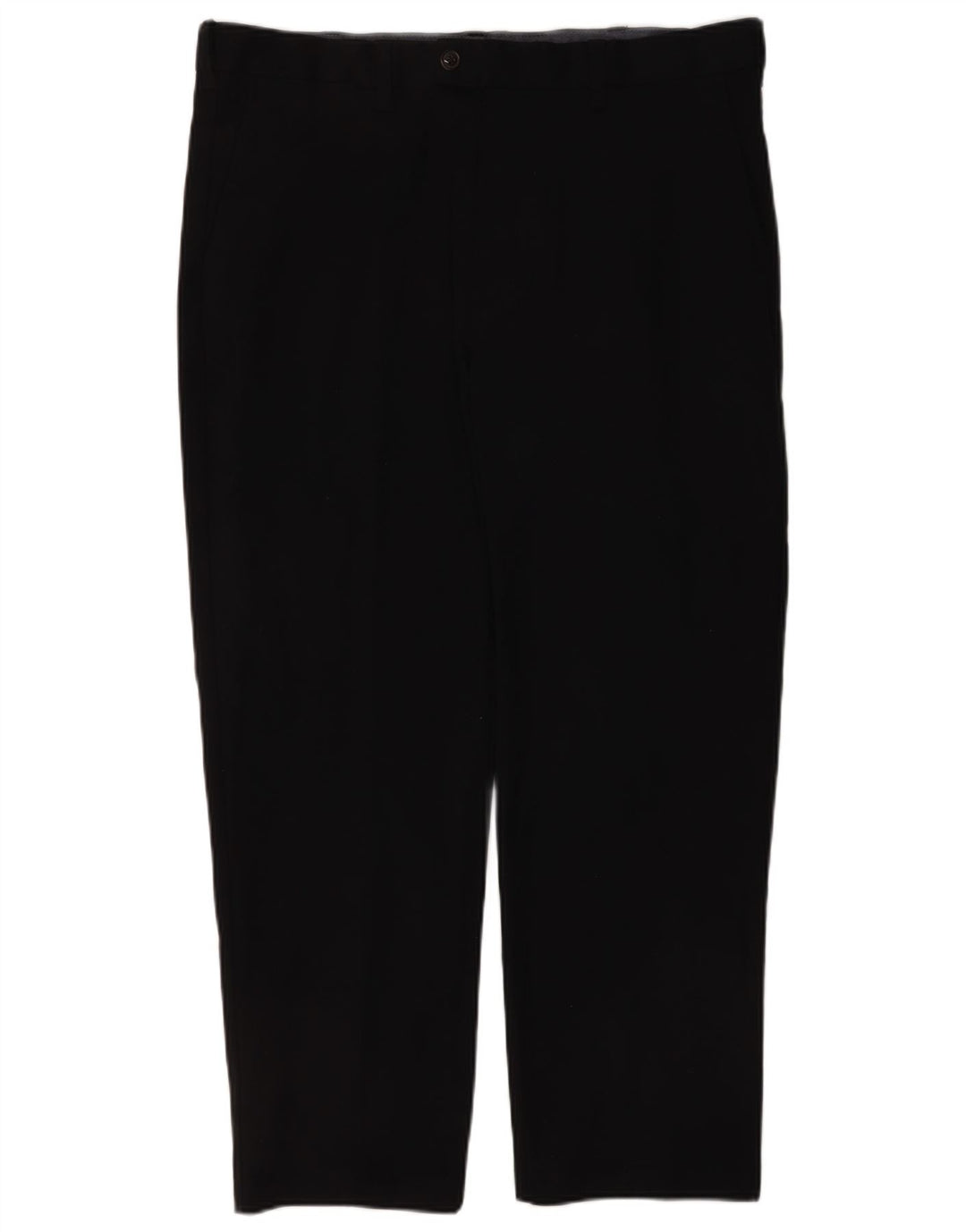 Pantaloni da abito dritti da uomo Marks & Spencer W40 L28 cotone nero