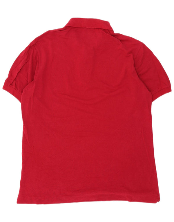 Polo da uomo Lacoste taglia 5 grande in cotone rosso