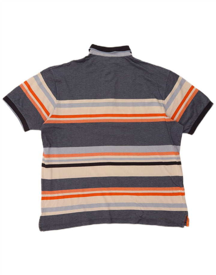Polo da uomo Lacoste taglia 6 XL color block blu