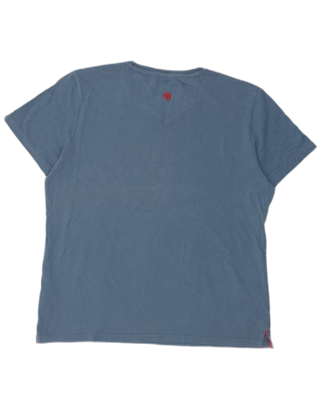 T-shirt grafica da uomo Fat Face Top grande in cotone blu