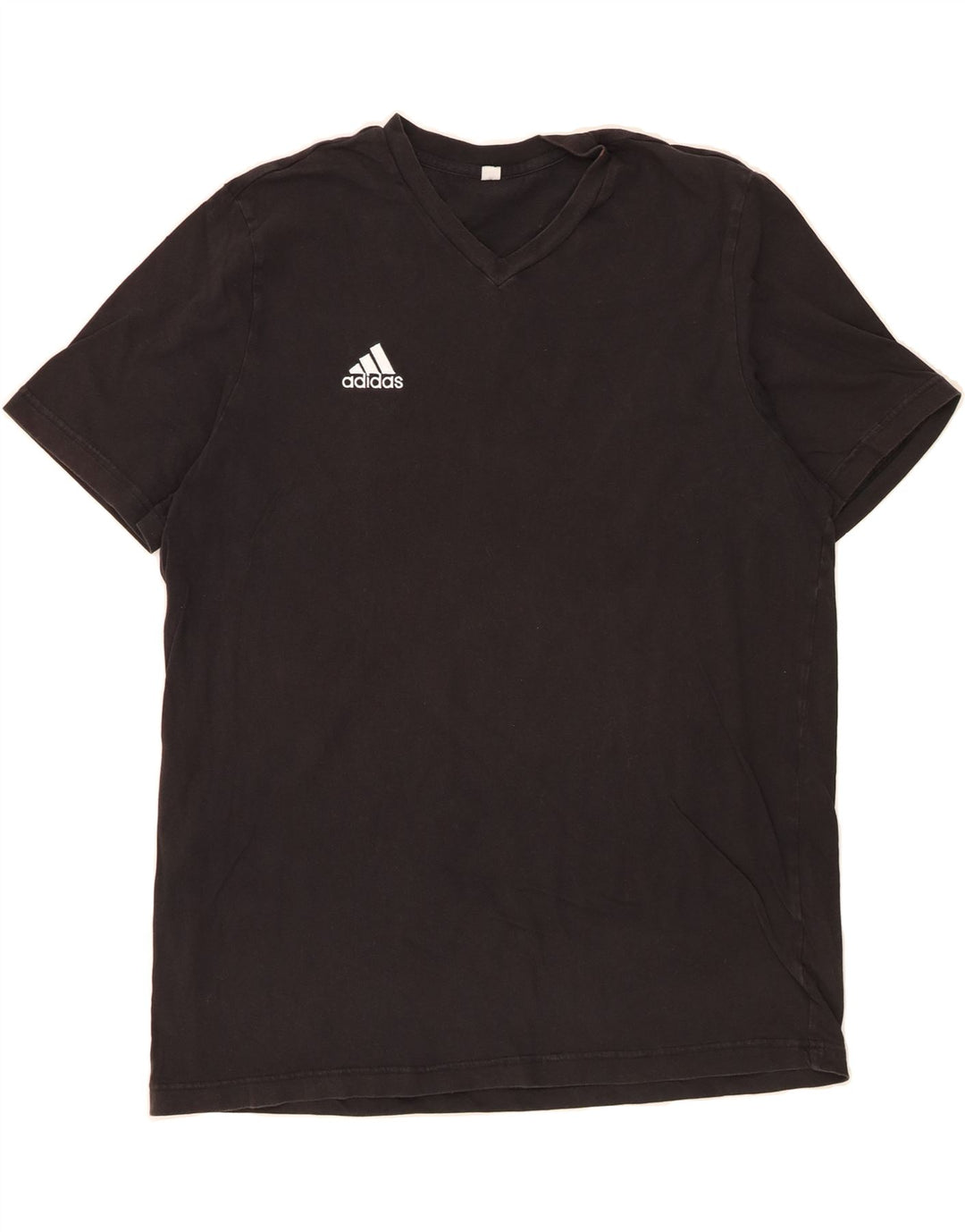 ADIDAS Mens T-Shirt Top XL Black Cotton Vintage Adidas and Second-Hand Adidas from Messina Hembry 