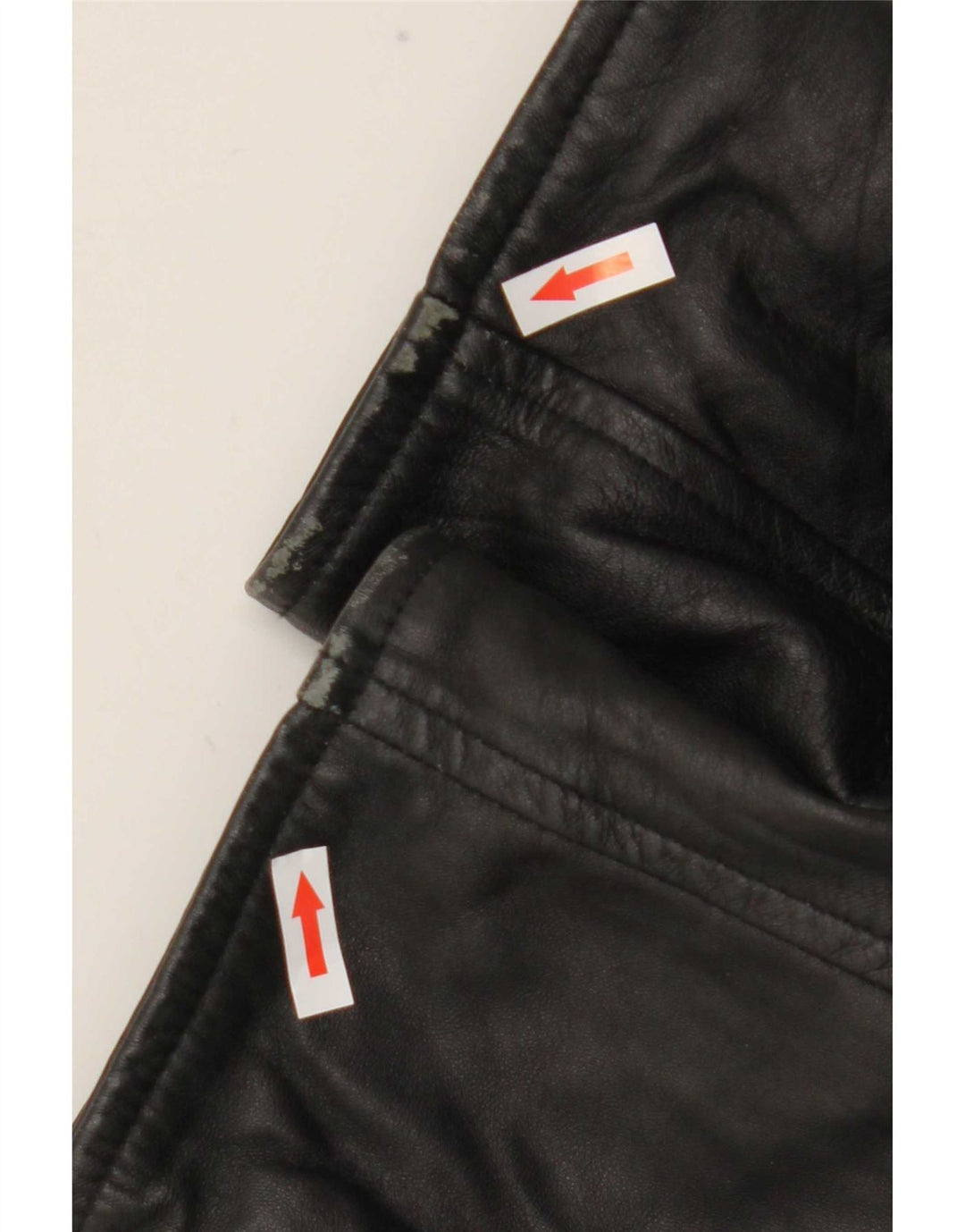 Giubbotto shearling vintage da uomo UK 42 XL in pelle nera