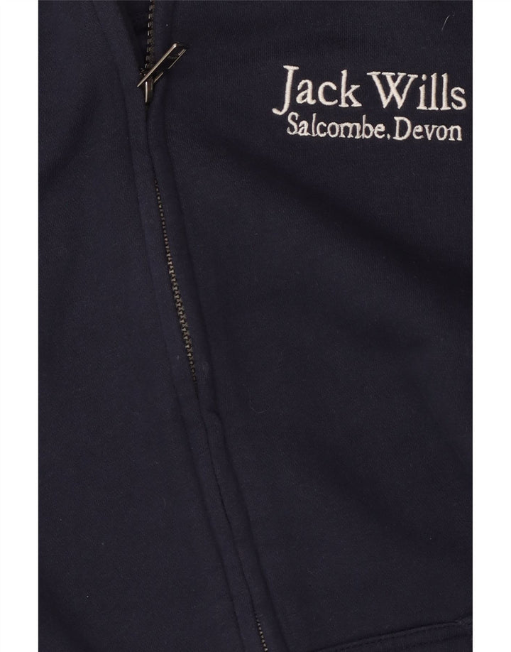 Maglione con cappuccio con zip Jack Wills per ragazzi Salcombe Devon 12-13 anni blu navy