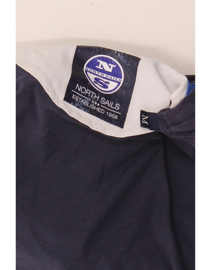 Polo da rugby a maniche lunghe da uomo North Sails blu navy medio