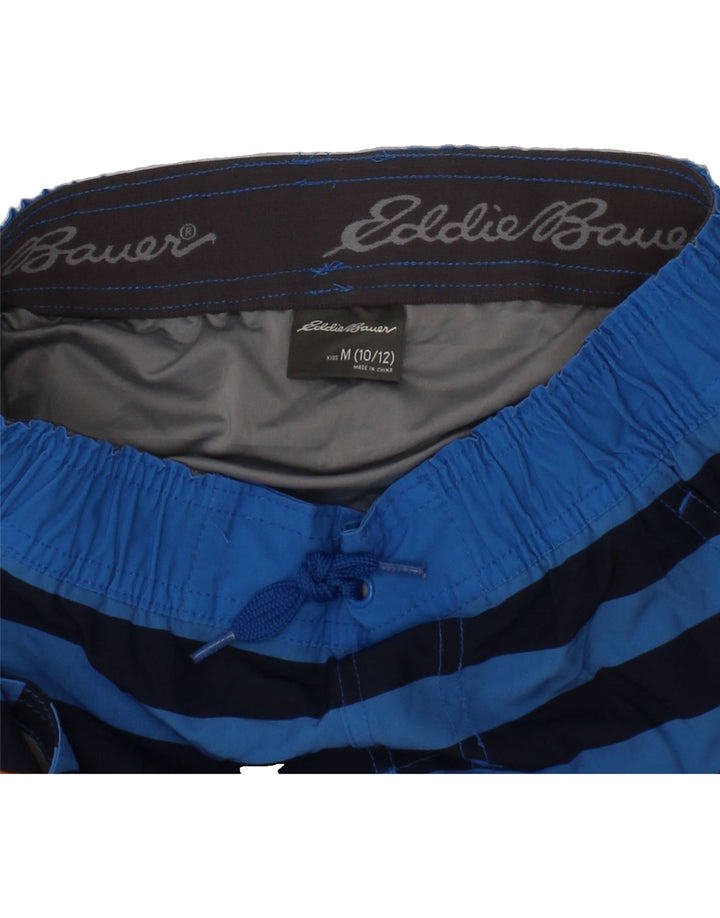 EDDIE BAUER Boys Swimming Shorts 10-11 Years Medium Multicoloured Striped Vintage Eddie Bauer and Second-Hand Eddie Bauer from Messina Hembry 