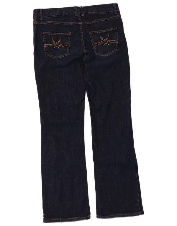 Jeans Bootcut da donna Marks & Spencer UK 16 Large W34 L30 Cotone blu navy