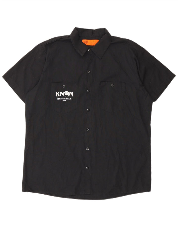 Dickies Camicia grafica da uomo a maniche corte grande poliestere nero