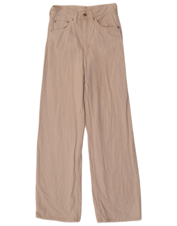 Jeans larghi da uomo a vita alta Levi's W27 L32 cotone beige