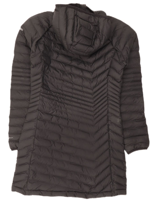 Cappotto imbottito con cappuccio Columbia Omni-Heat da donna UK 10 piccolo poliestere nero