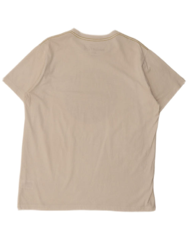 T-shirt grafica da uomo Weird Fish Top XL in cotone bianco