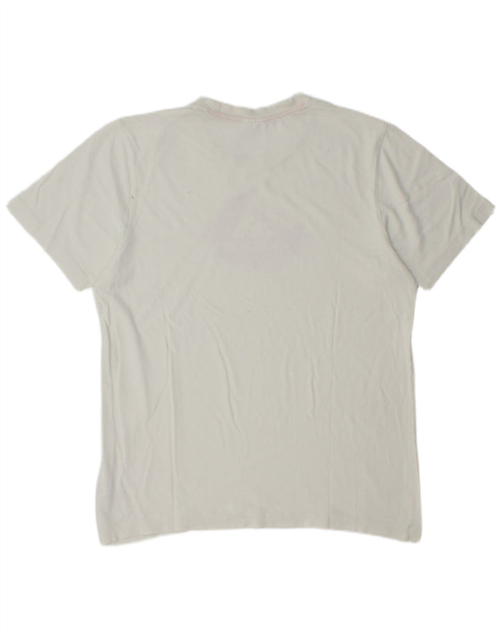 T-shirt grafica da uomo ADIDAS Top in cotone bianco medio