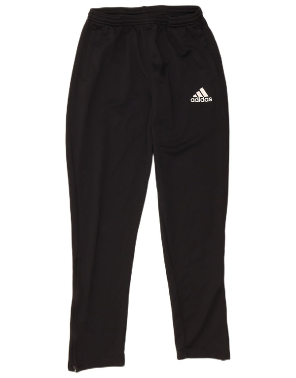 Pantaloni da tuta ADIDAS Climalite da bambino 13-14 anni in poliestere nero