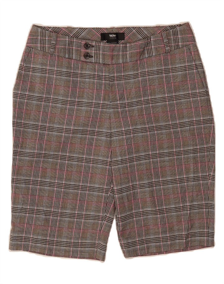 MOSSIMO Womens Chino Shorts US 4 Small W30  Grey Check Polyester Vintage Mossimo and Second-Hand Mossimo from Messina Hembry 
