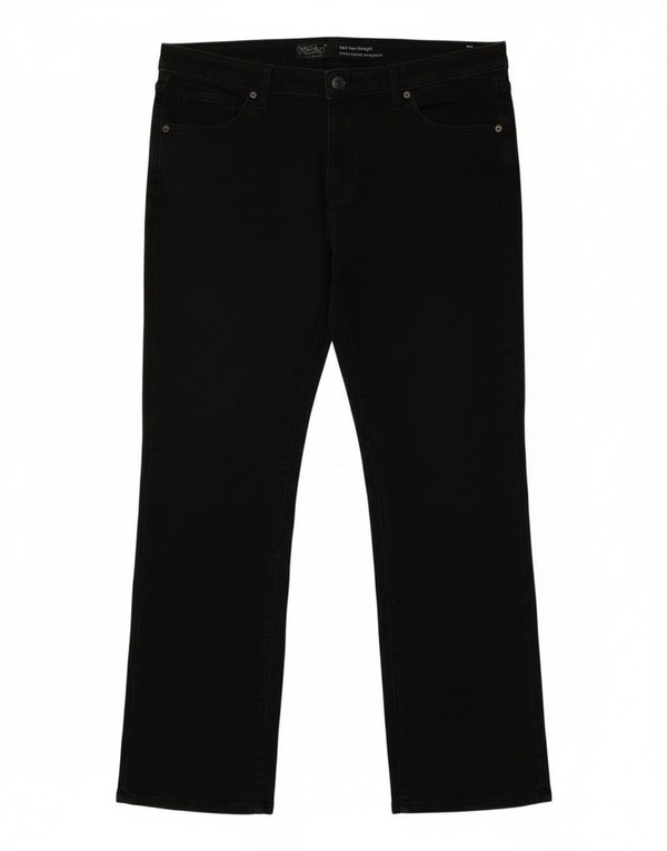 Jeans dritti a vita media Super Strech da donna Mossimo US 18 2XL W40 L29 Grigio