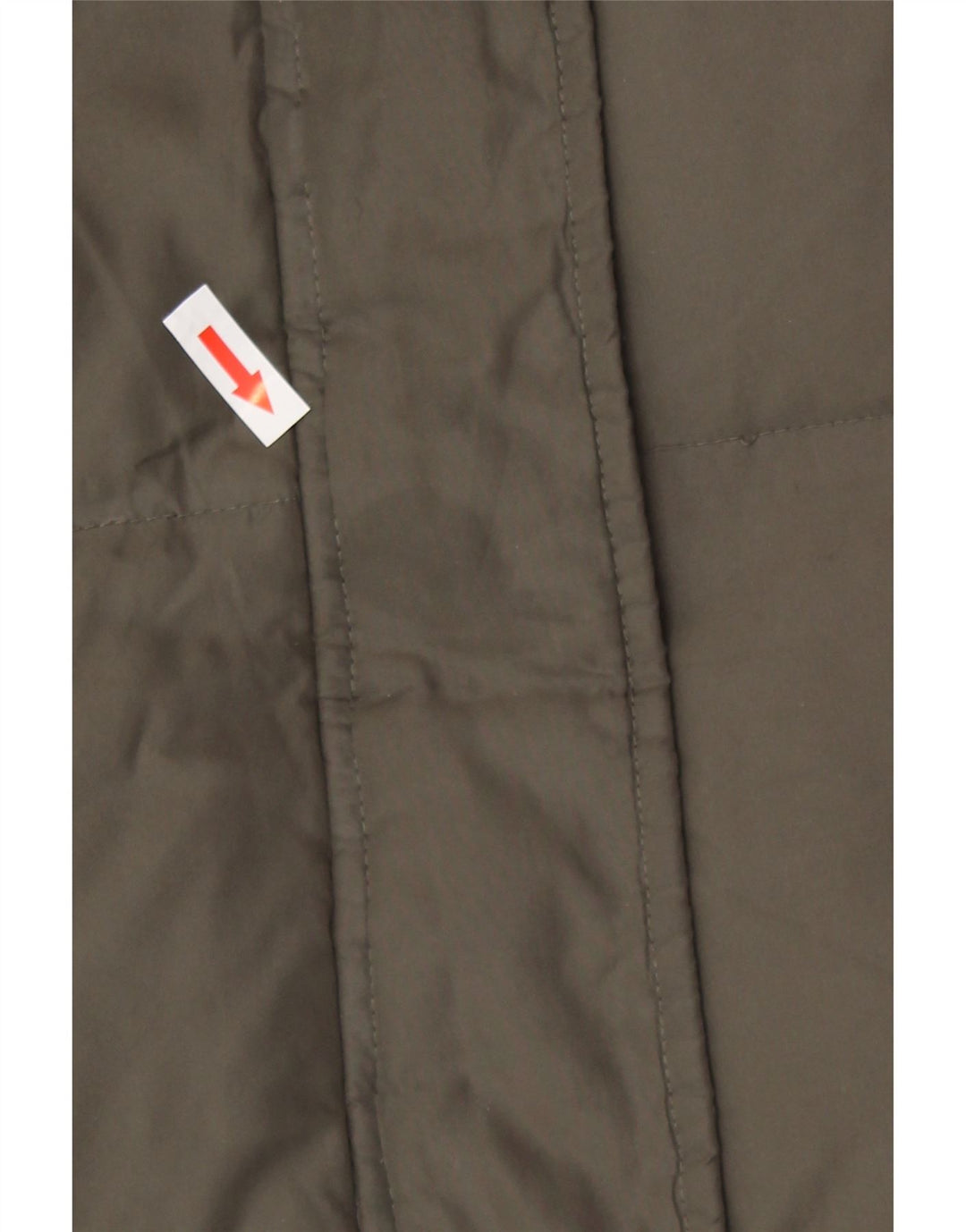 Cappotto imbottito con cappuccio da donna Michael Kors UK 14 medio poliestere kaki invernale