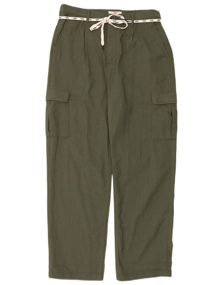 Pantaloni cargo dritti da uomo Vans Large W32 L28 poliestere verde