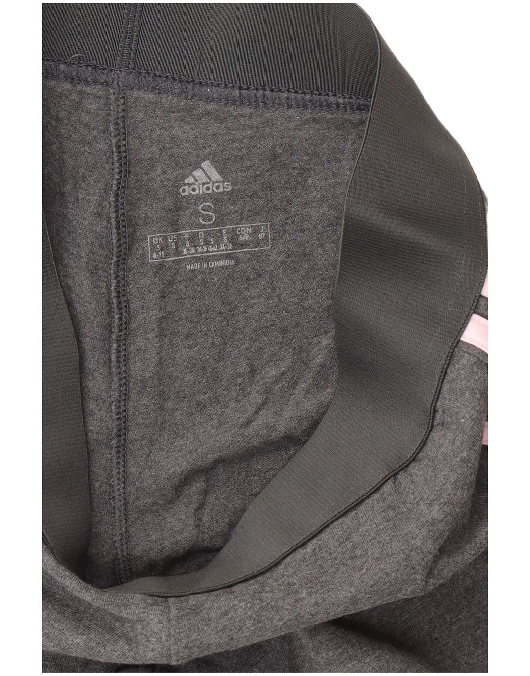 Leggings Adidas da donna UK 8/10 piccolo cotone grigio