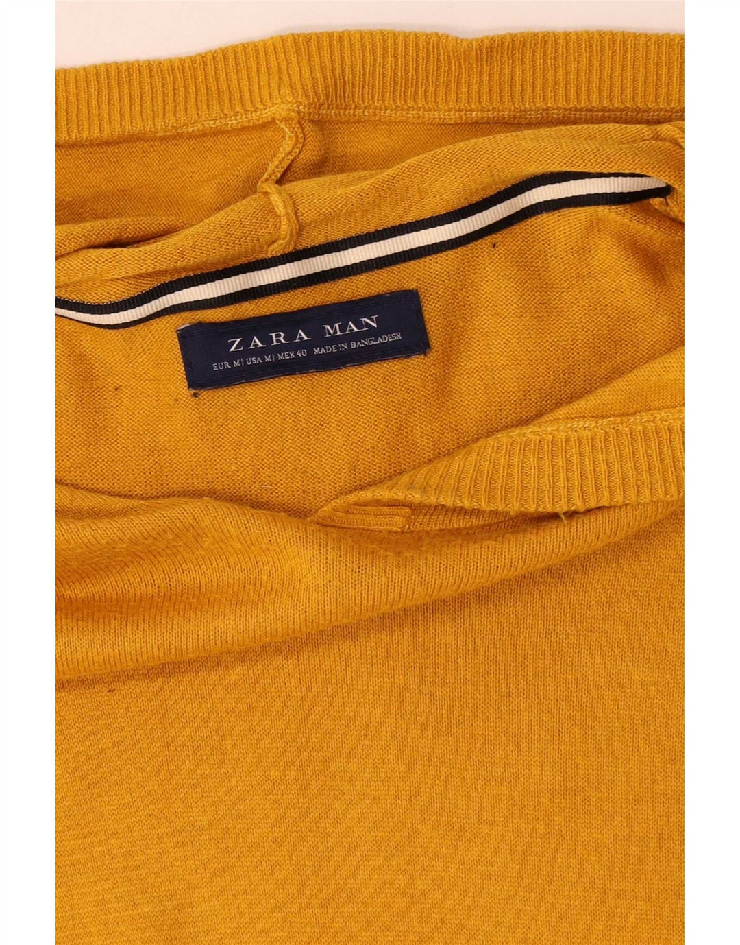 Maglione con cappuccio Zara da uomo giallo medio