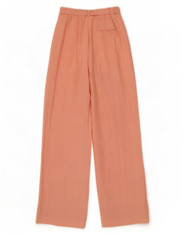 Pantaloni chino con pegging da donna Zara piccoli W26 L30 lino rosa