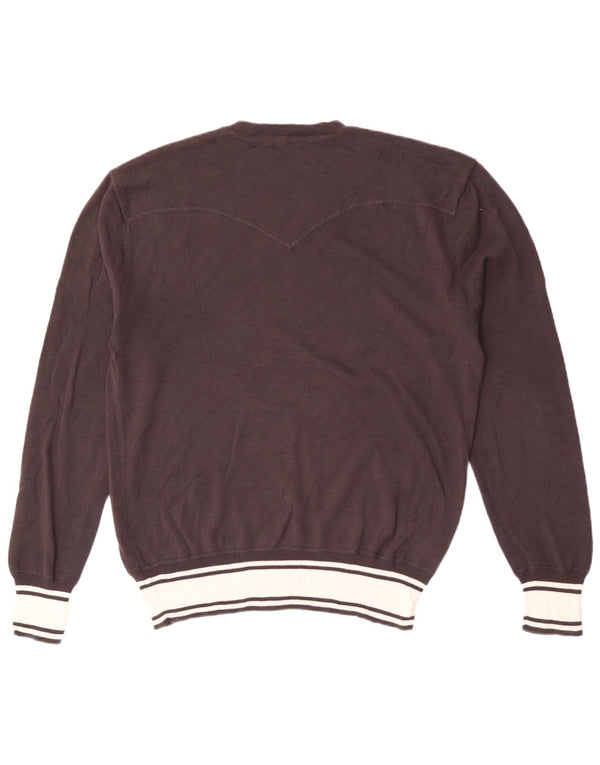 Maglione maglione girocollo da uomo Levi's XL in cotone marrone
