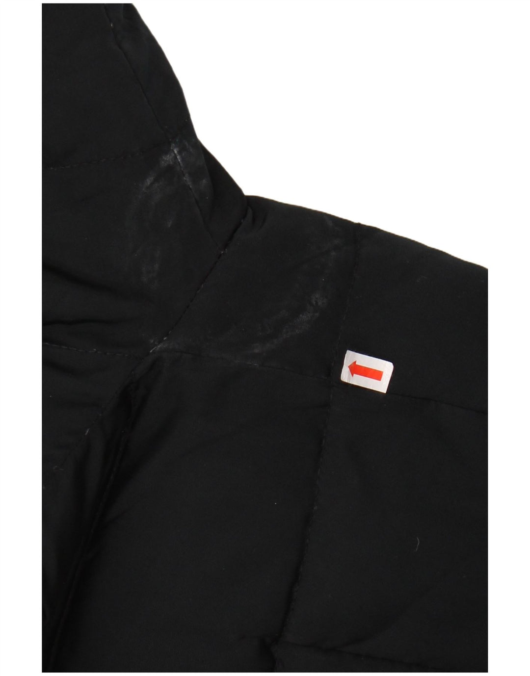 Giacca imbottita con cappuccio ZARA da donna UK 12 media nera