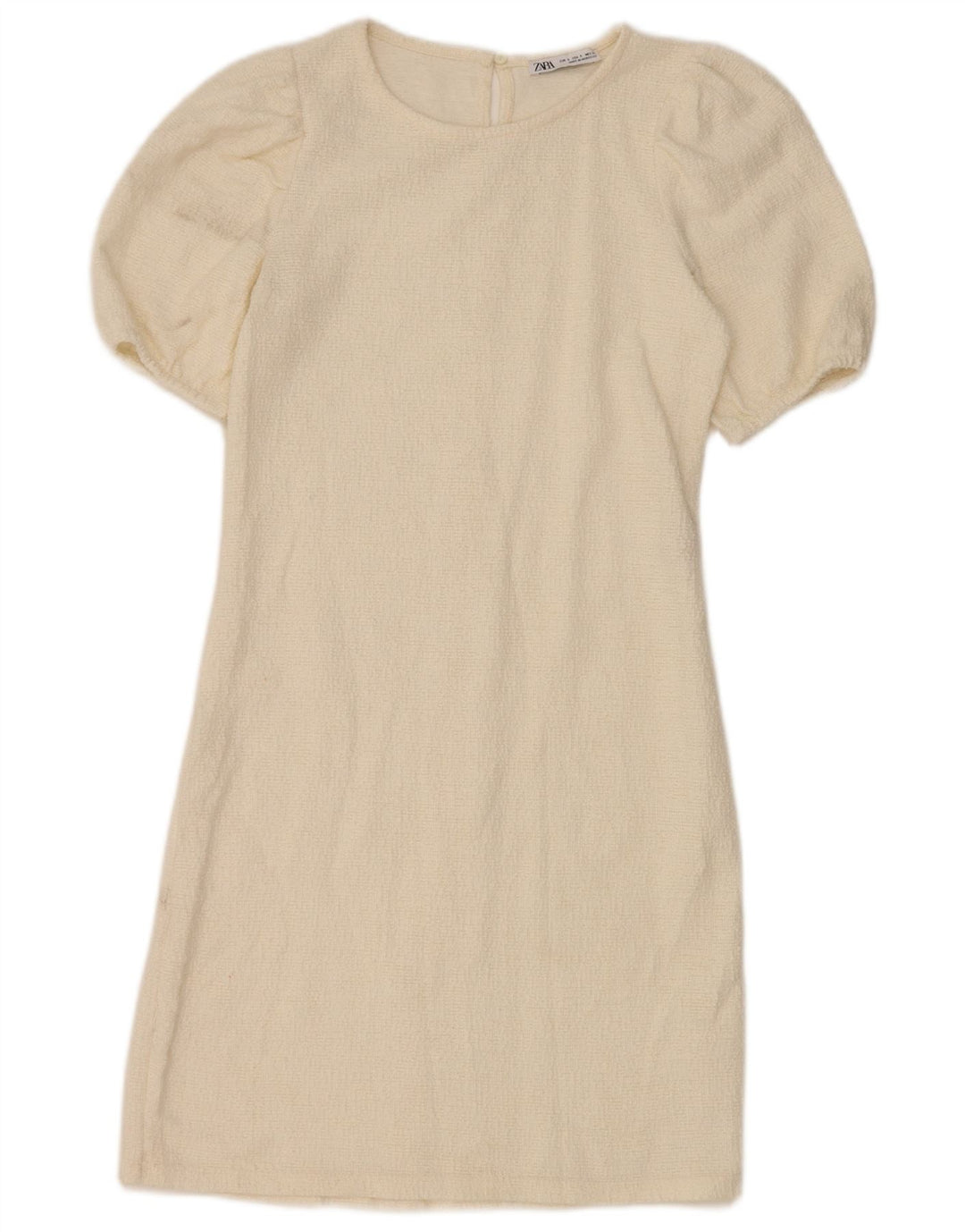 Abito tubino Zara da donna UK 8 piccolo in cotone bianco