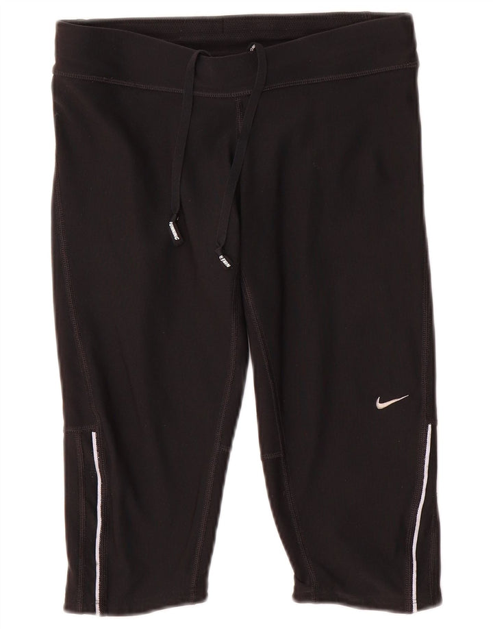 Leggings Nike Dri Fit Capri da donna UK 10 piccoli poliestere nero