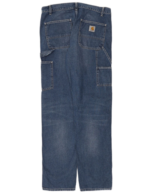 Jeans dritti Carhartt Wip Cargo da uomo W34 L34 cotone blu