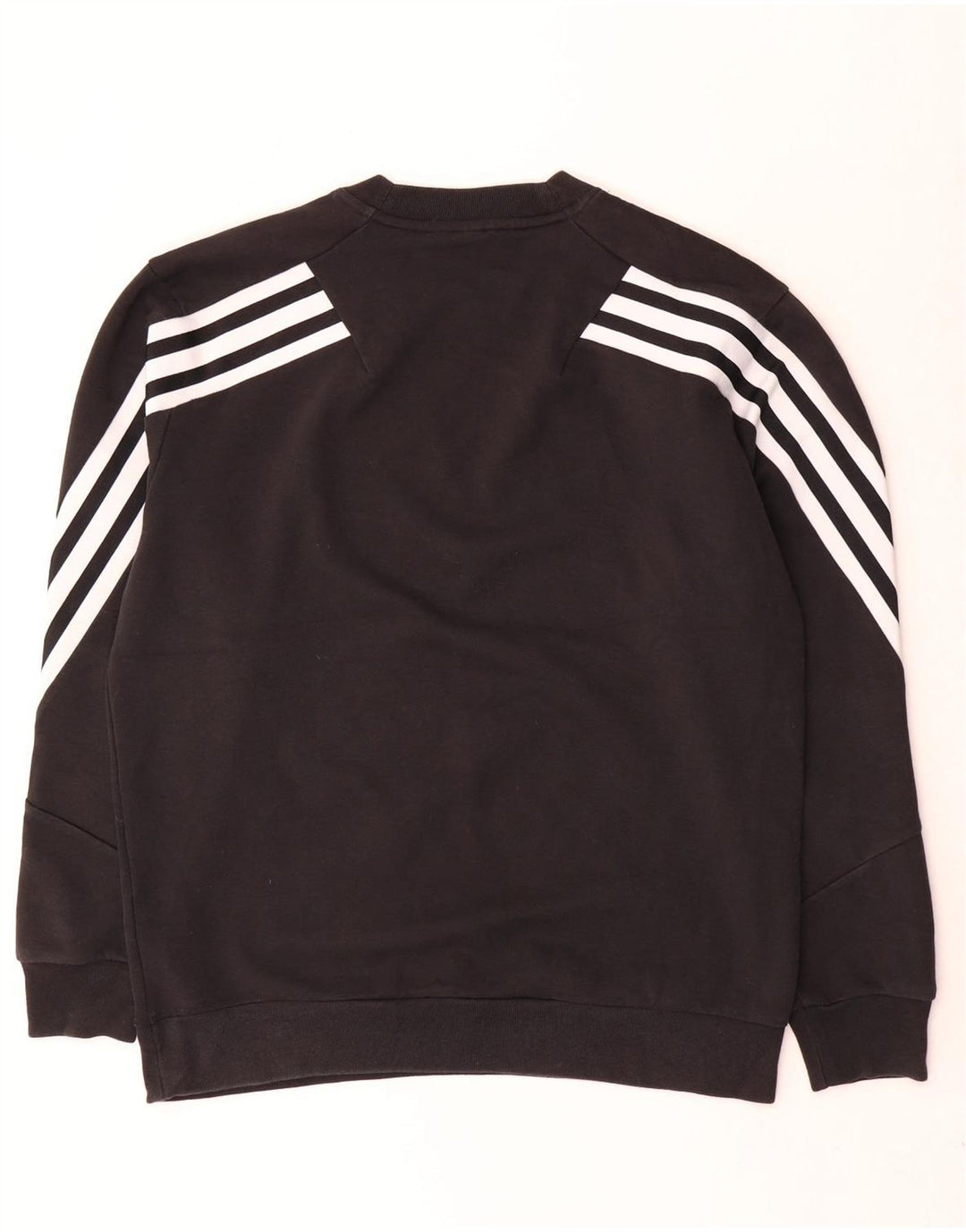 Felpa Adidas Uomo Maglione Grande Cotone Nero