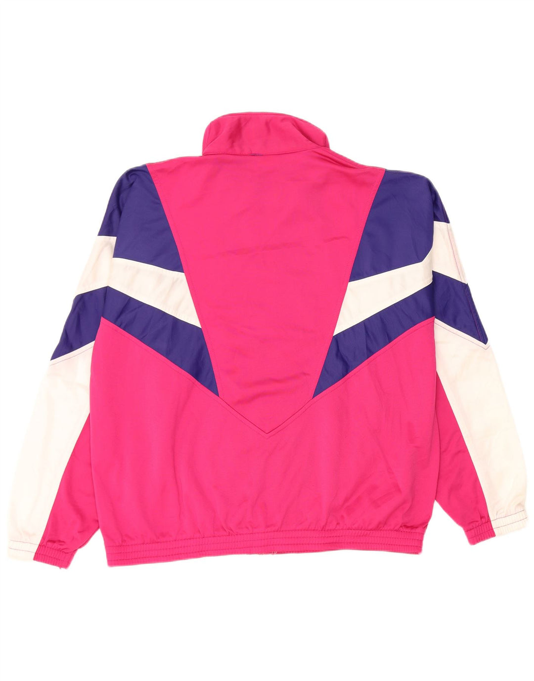 Giacca da tuta da donna Ellesse UK 14 Medium Pink Colourblock Retro