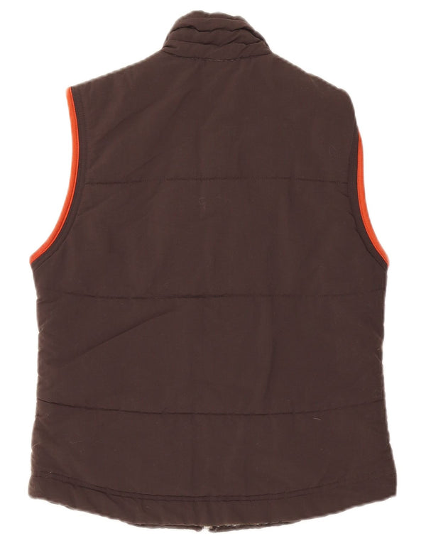 Gilet imbottito da donna Adidas UK 10 Small marrone in poliammide