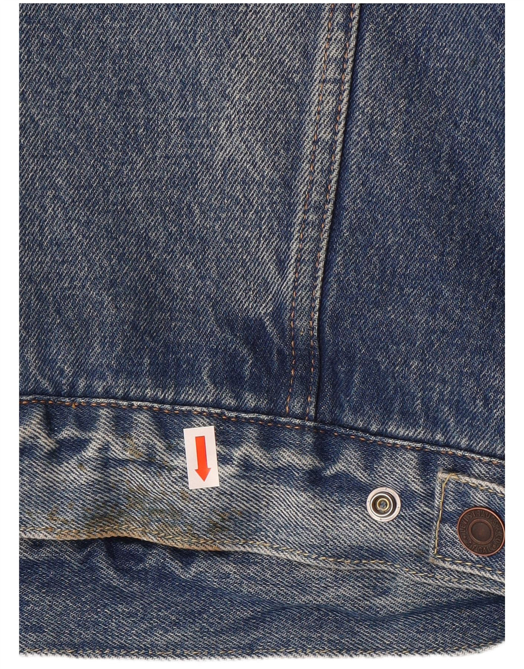 Giacca Levi's da uomo in denim sherpa UK 40 grande cotone blu